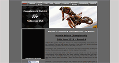 Desktop Screenshot of cookstownanddistrictmotocrossclub.co.uk