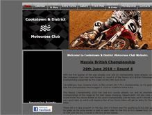 Tablet Screenshot of cookstownanddistrictmotocrossclub.co.uk